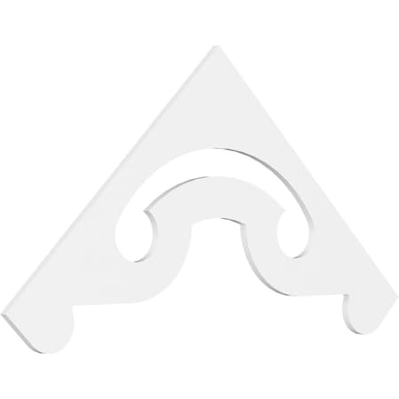 Ekena Millwork Pitch Northwest Architectural Grade PVC Gable Pediment, 72"W x 33"H x 1"P (11/12) GPP072X033X100NOR